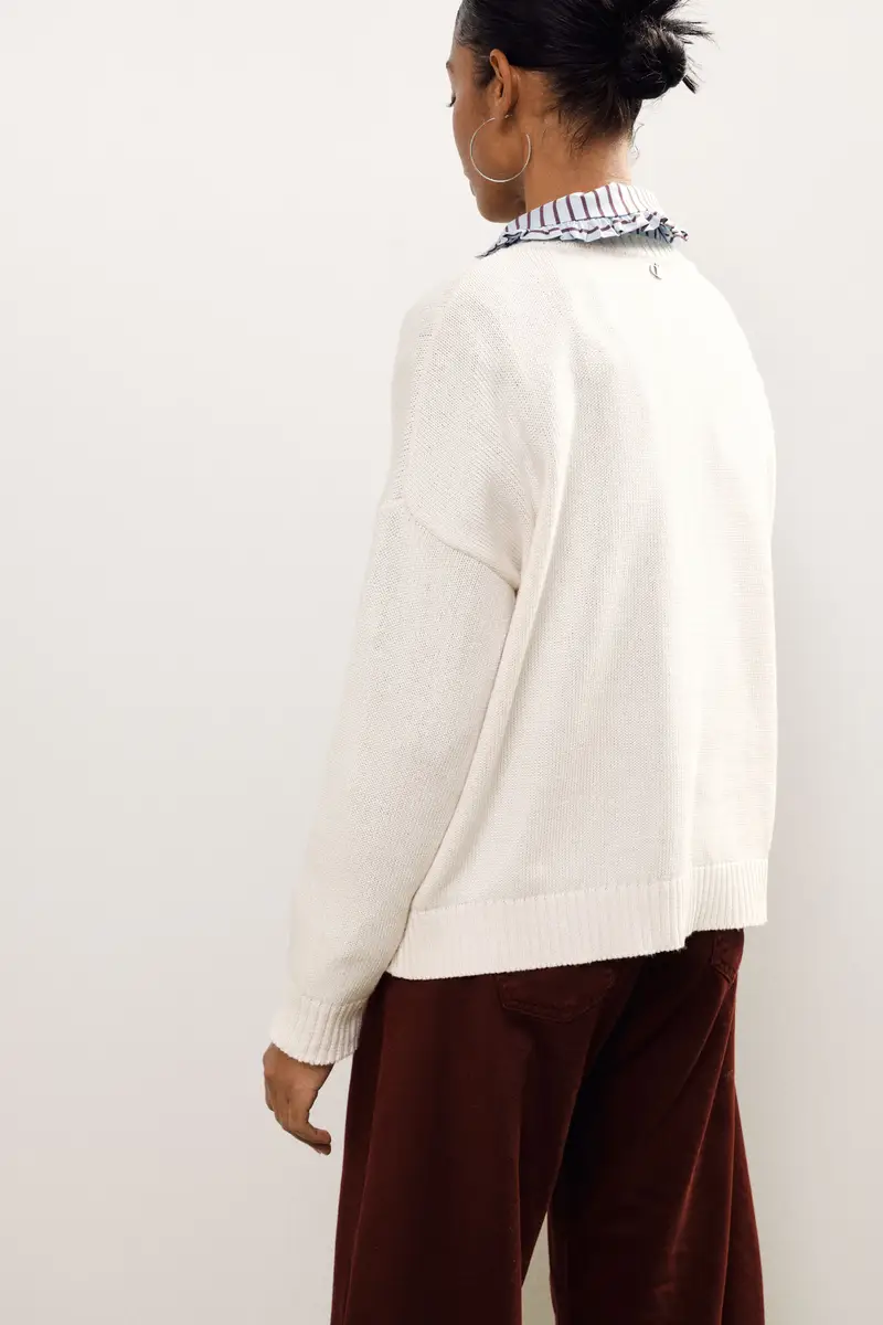 Maglione girocollo stampa orsetto marinaio miniatura 3