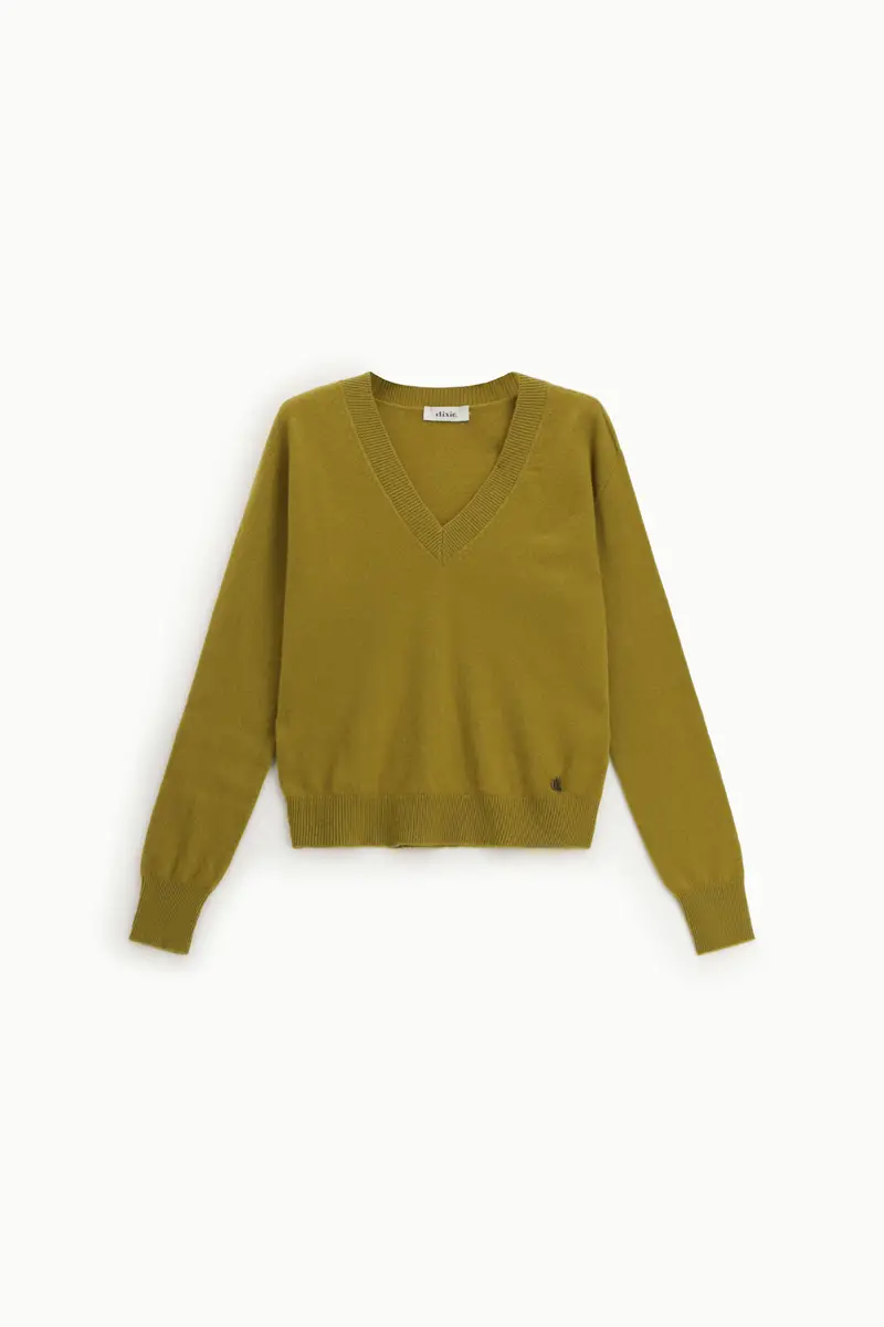 Maglione scollo a v vestibilità regolare