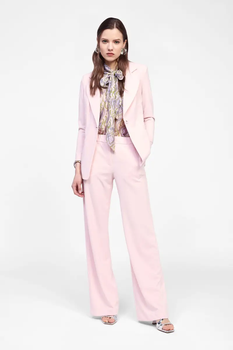 Pantaloni a gamba dritta monocromatici miniatura 2