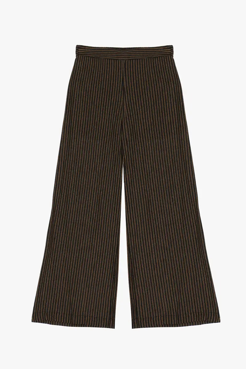 Pantaloni a righe a gamba larga
