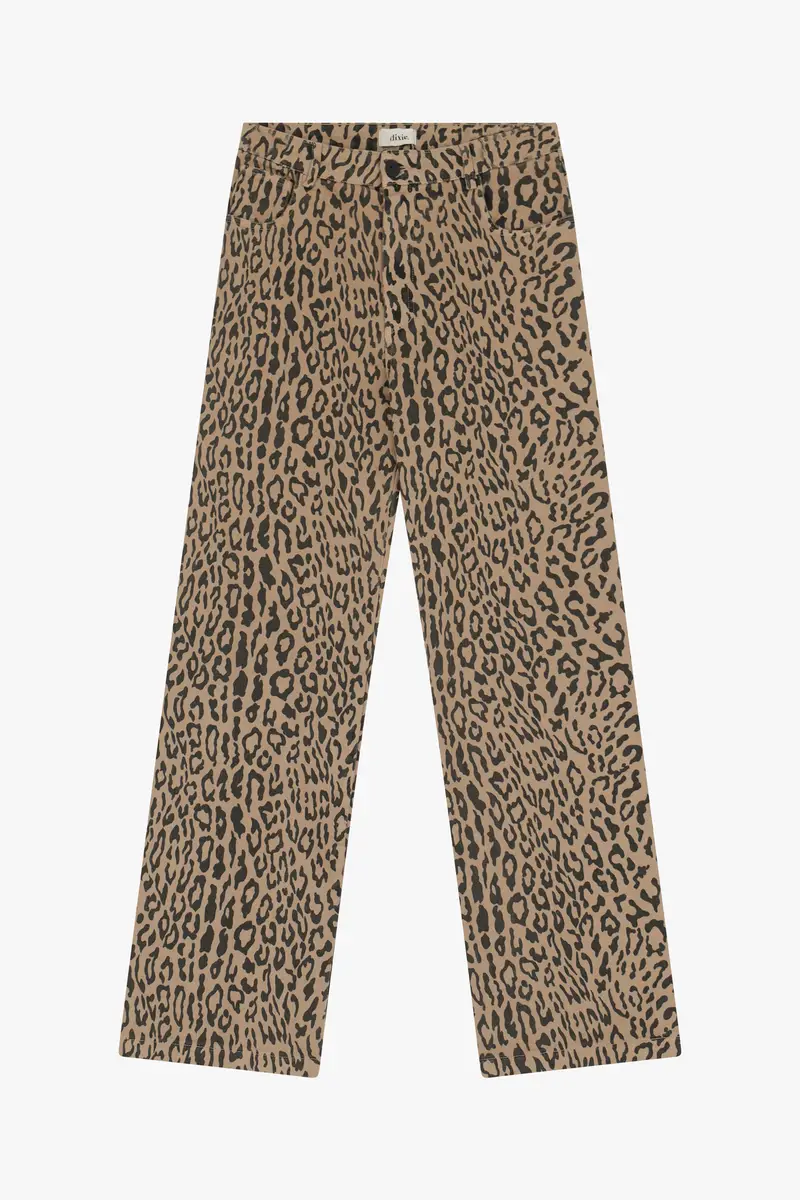 Pantaloni ampi stampa animalier