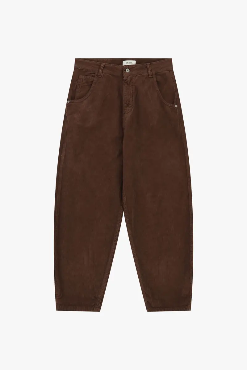 Pantaloni chino-fit vita alta pinces tasche