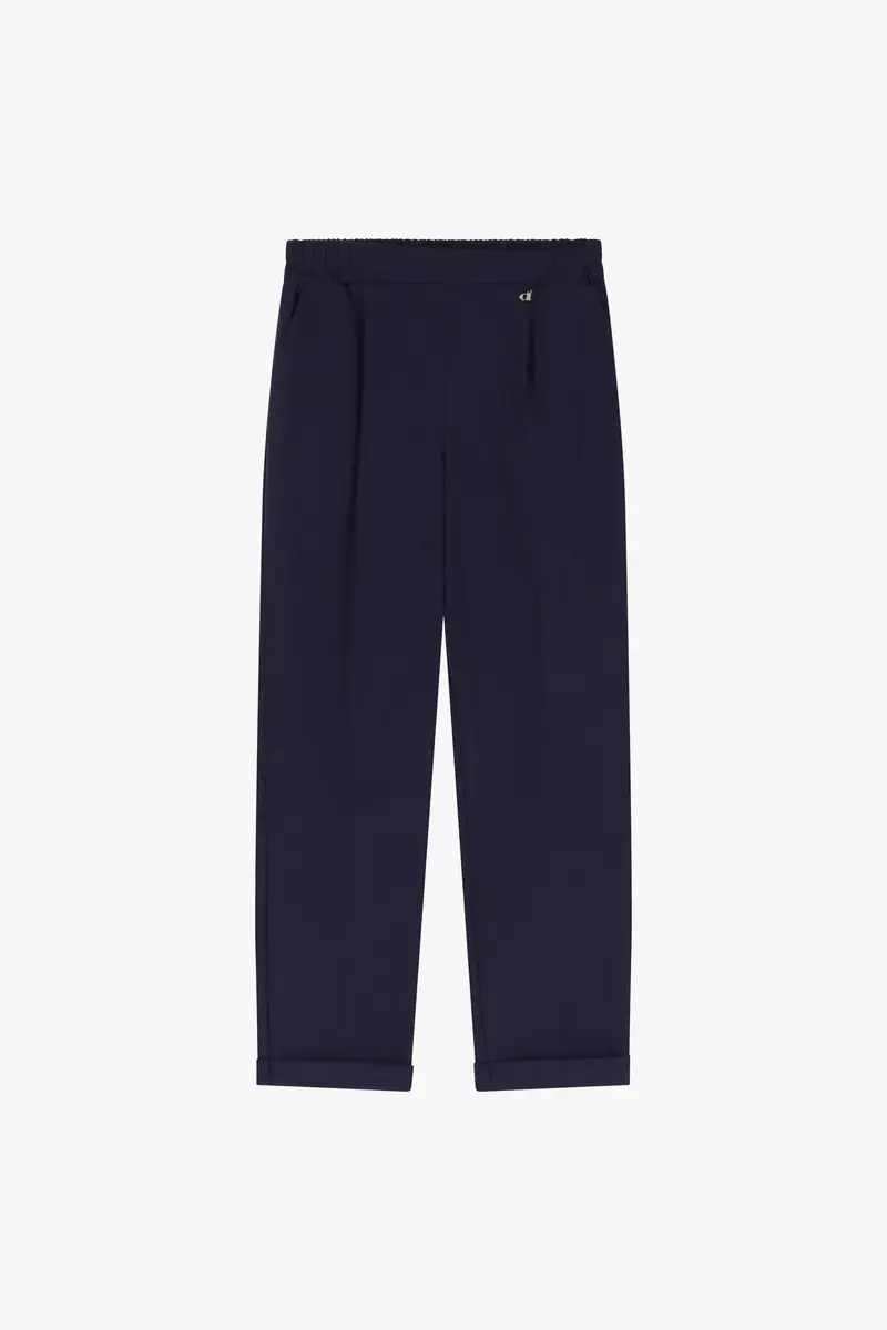 Pantaloni cropped a vita media