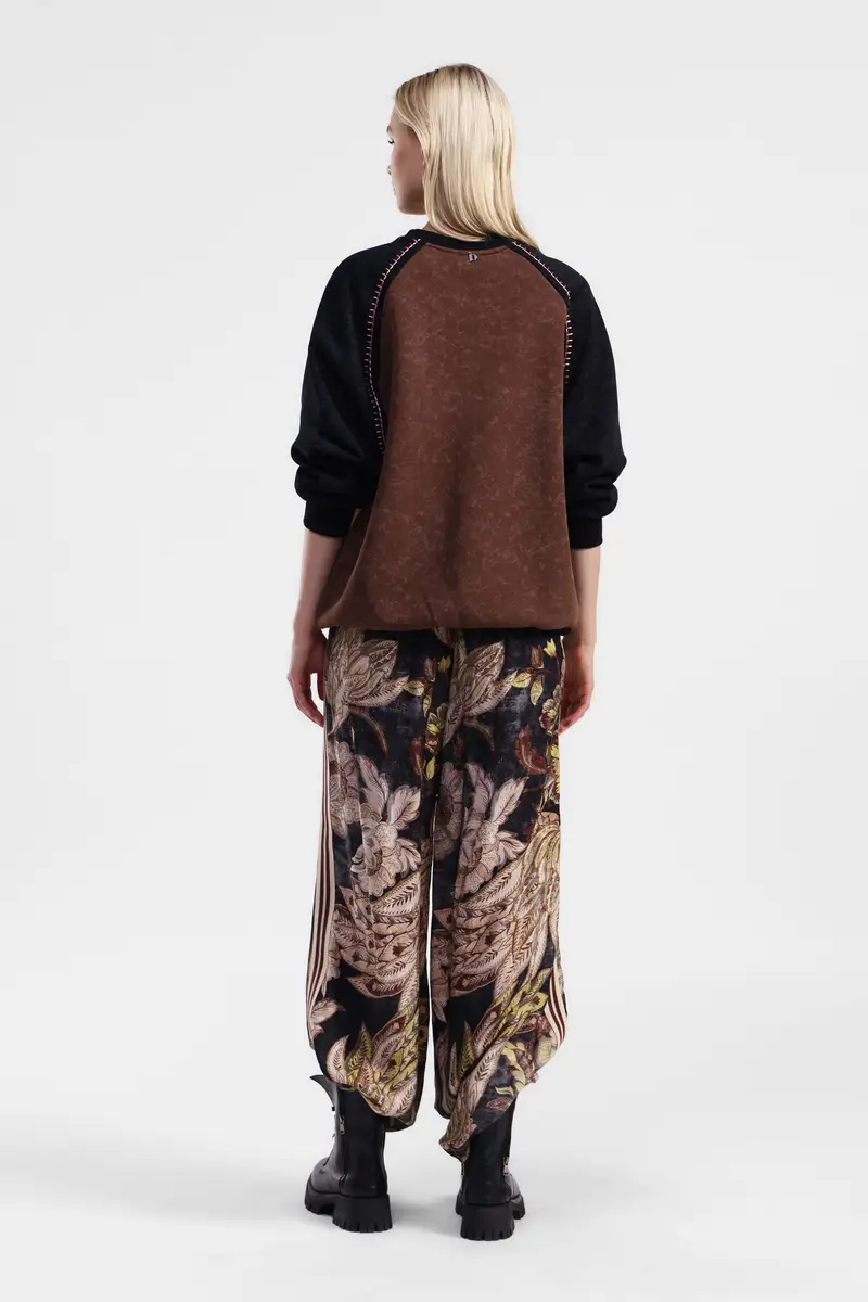 Pantaloni larghi a stampa floreale miniatura 3