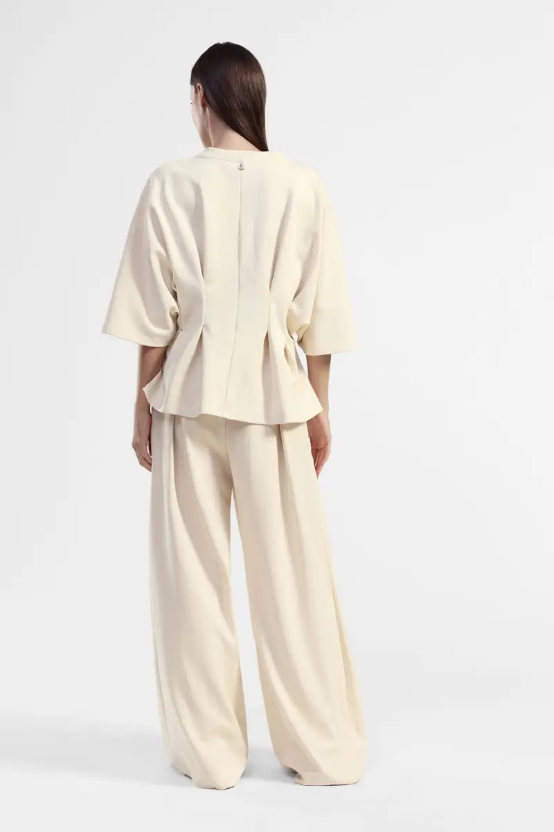 Pantaloni palazzo a vita alta miniatura 3