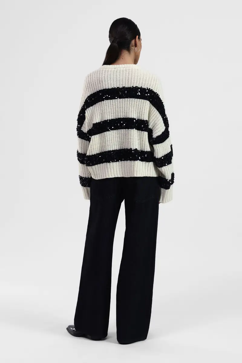 Pantaloni palazzo a vita alta miniatura 3