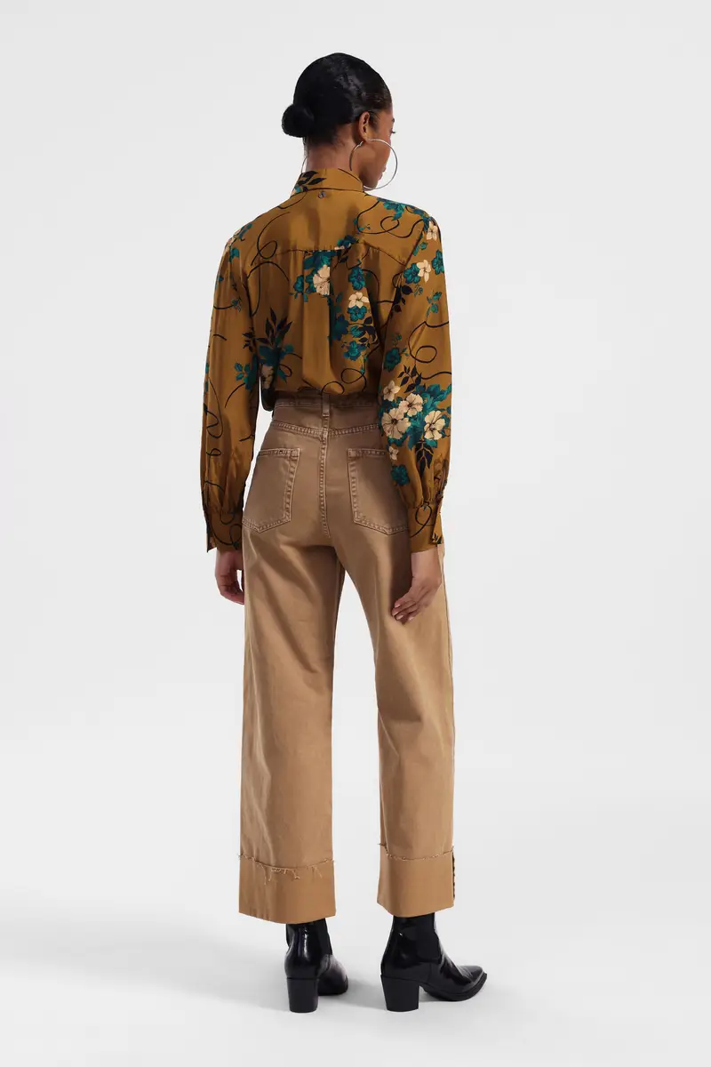 Pantaloni palazzo a vita alta miniatura 3