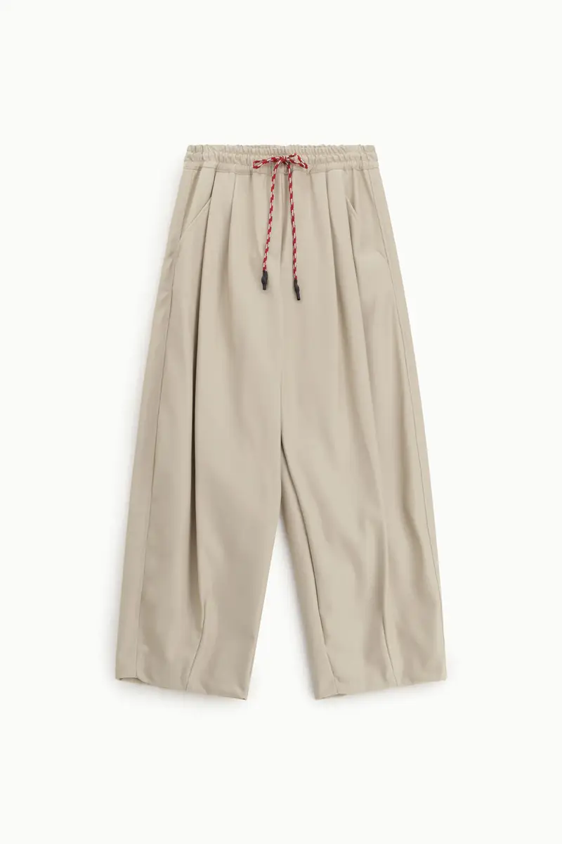 Pantaloni palazzo vita alta con coulisse