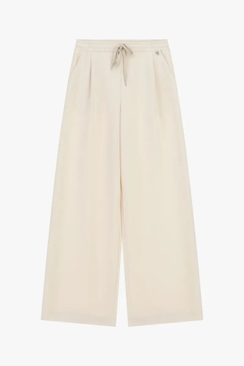 Pantaloni palazzo vita alta con coulisse