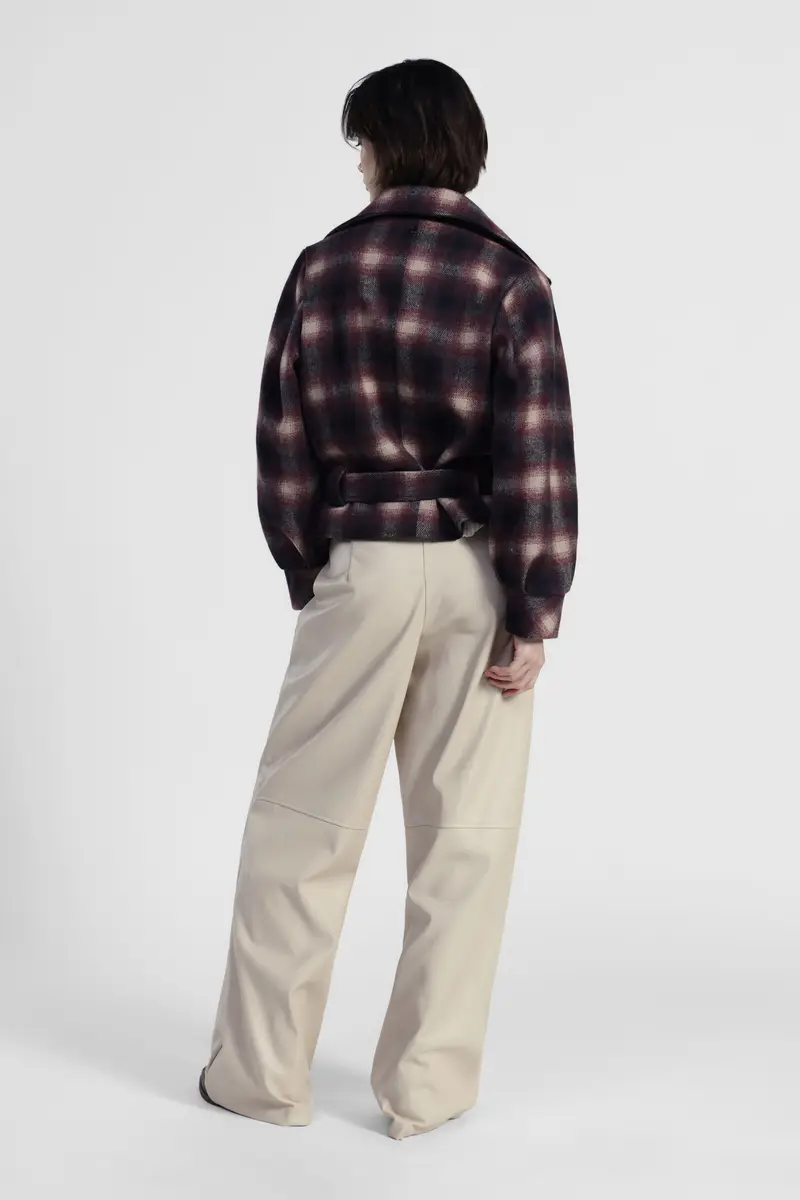 Pantaloni palazzo vita alta con tasche laterali miniatura 3