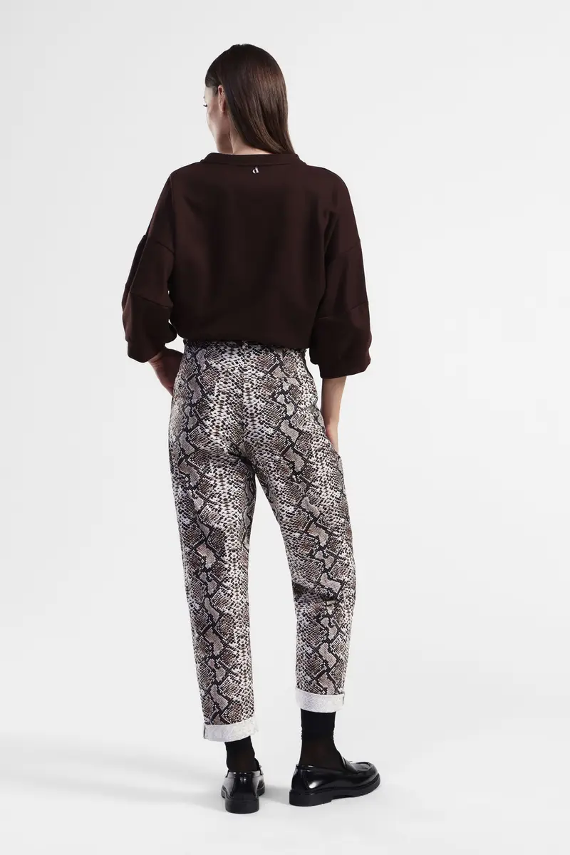 Pantaloni stampati a vita media miniatura 3