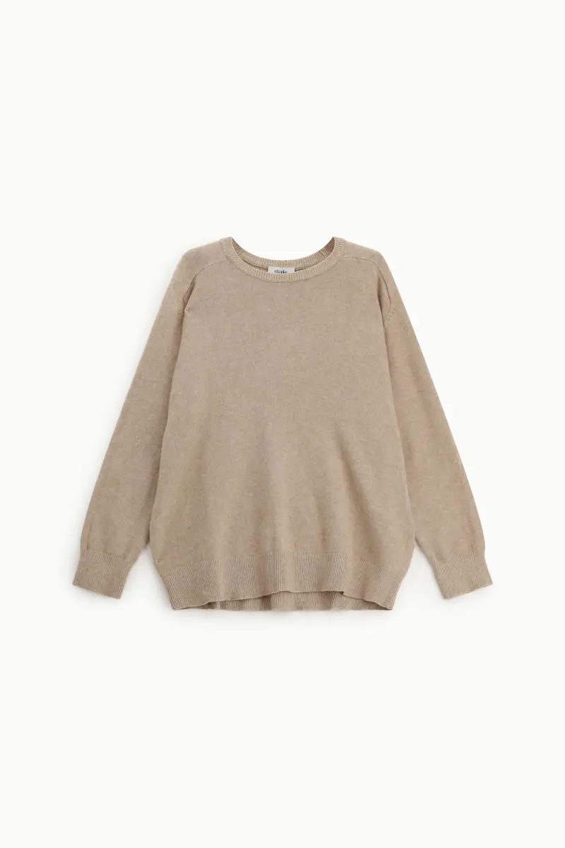 Pullover con scollo rotondo e maniche lunghe