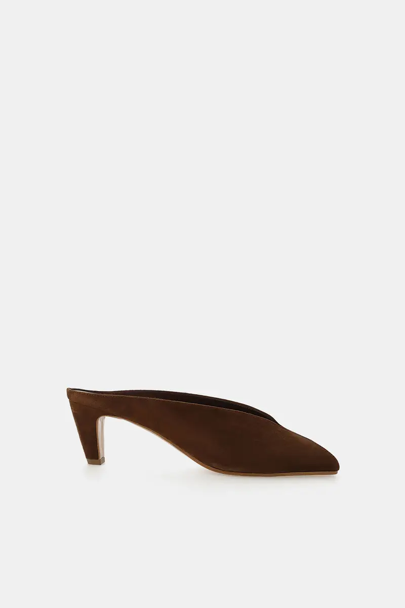 Sabot sagomato in pelle scamosciata