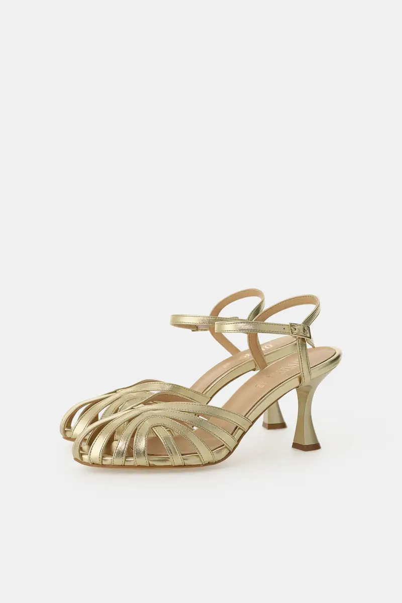 Sandali con tacco svasato e cinturino regolabile miniatura 2
