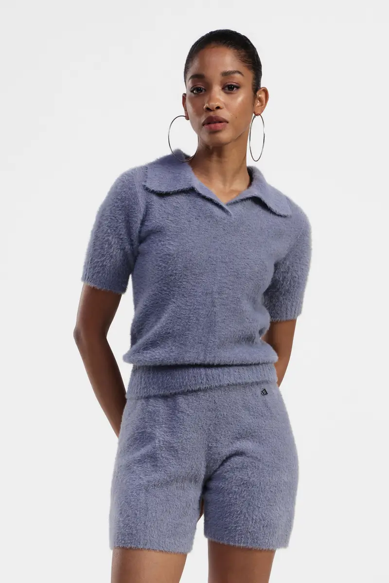 Shorts al ginocchio soffici con elastico miniatura 2