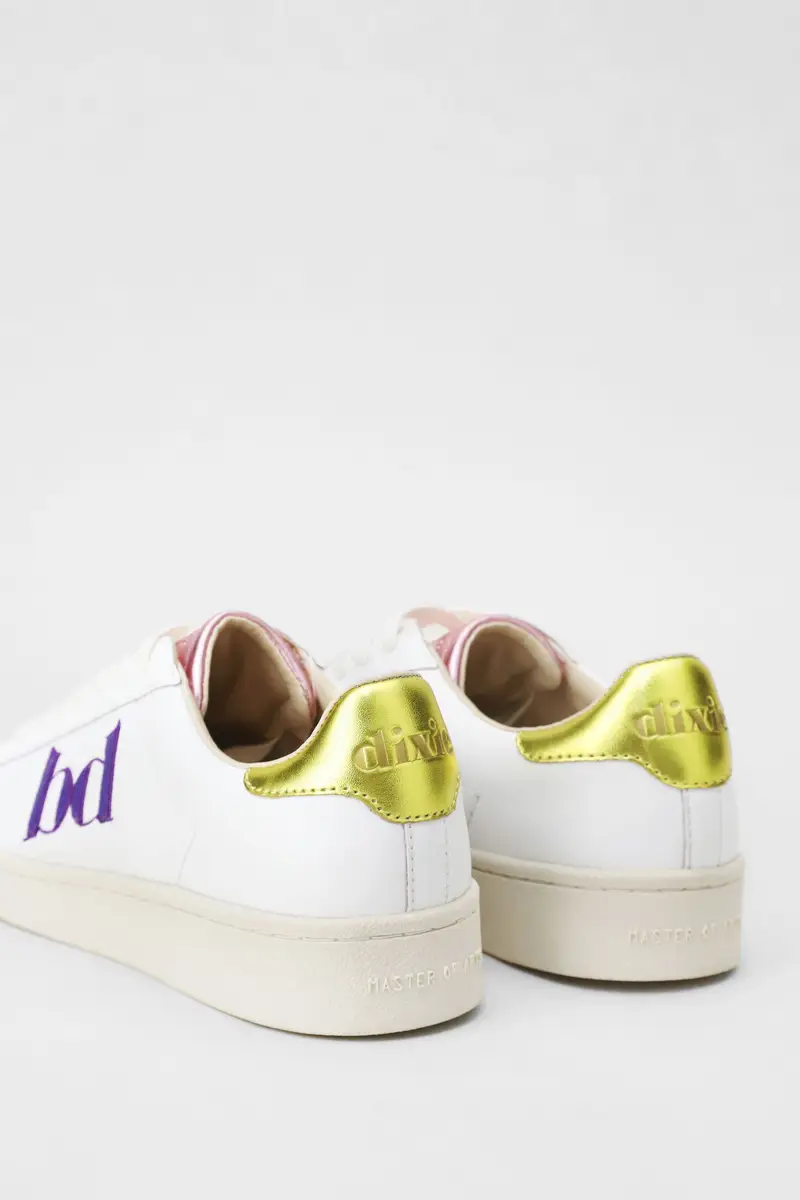 Sneakers con linguetta posteriore a contrasto e logo miniatura 3