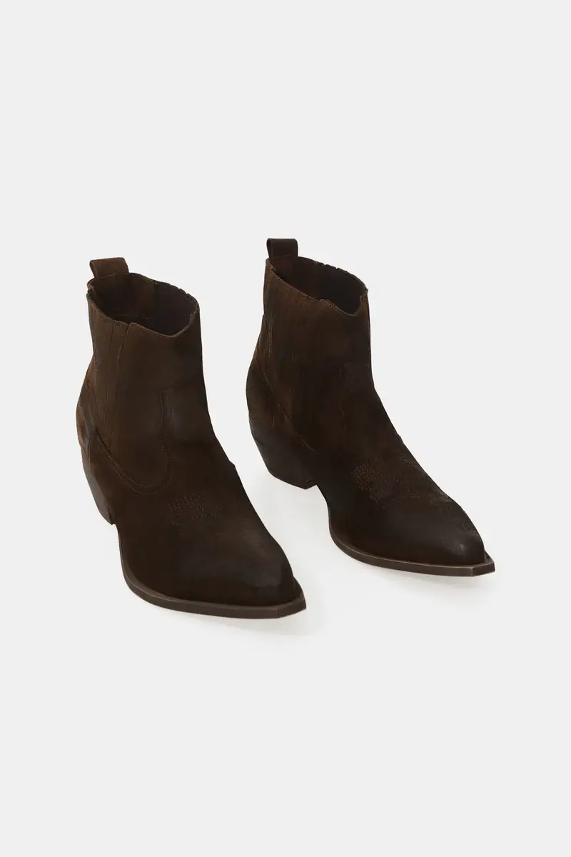 Stivaletti punta affusolata e inserti elastici miniatura 2