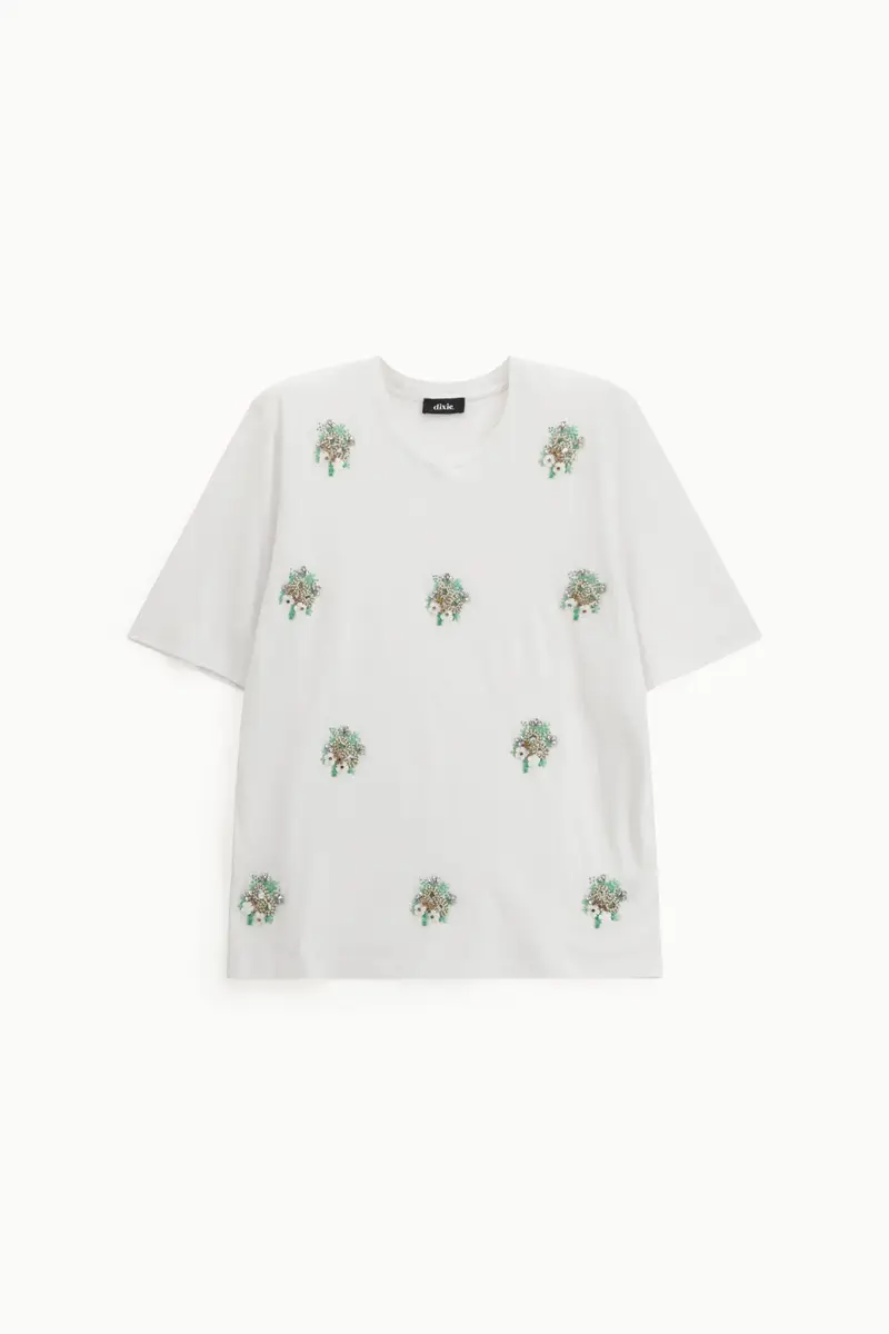 T-shirt a stampa floreale vestibilità regolare