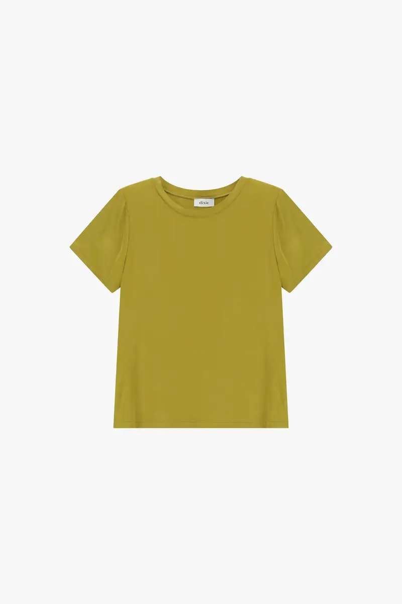 T-shirt manica corta fit dritto girocollo