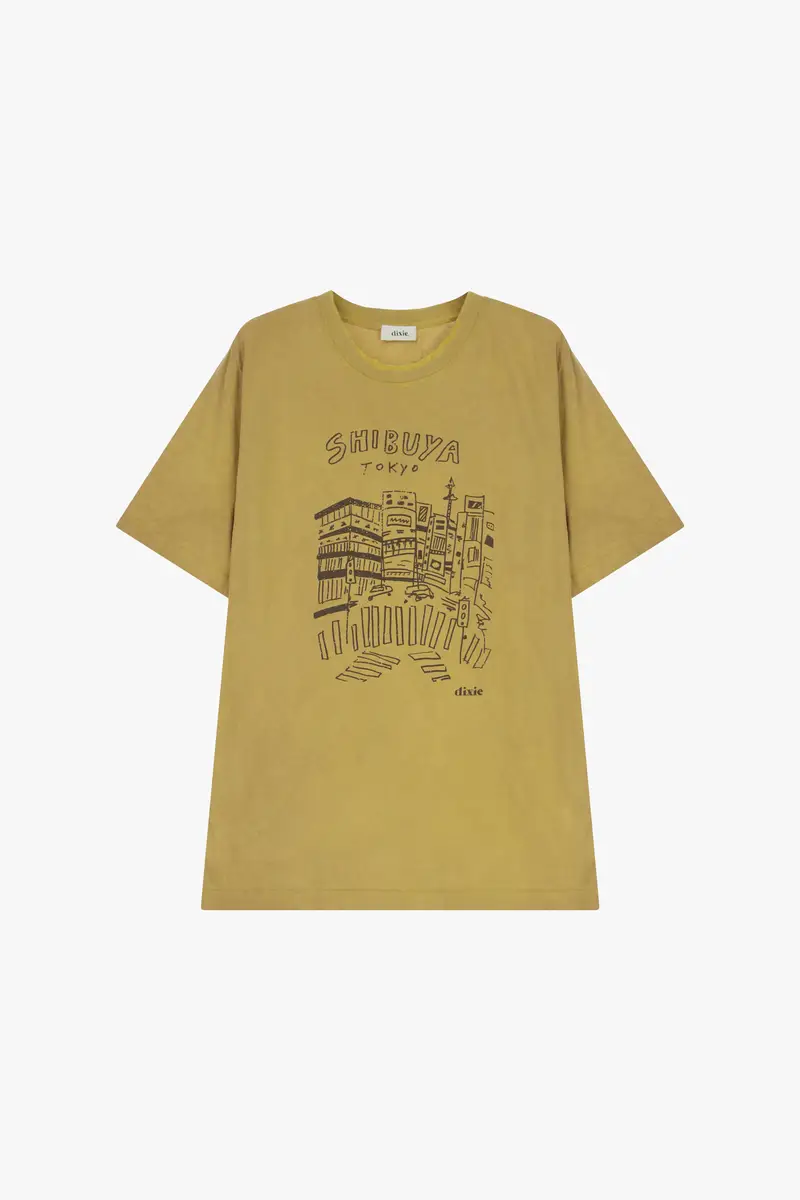 T-shirt stampa grafica fit regolare girocollo