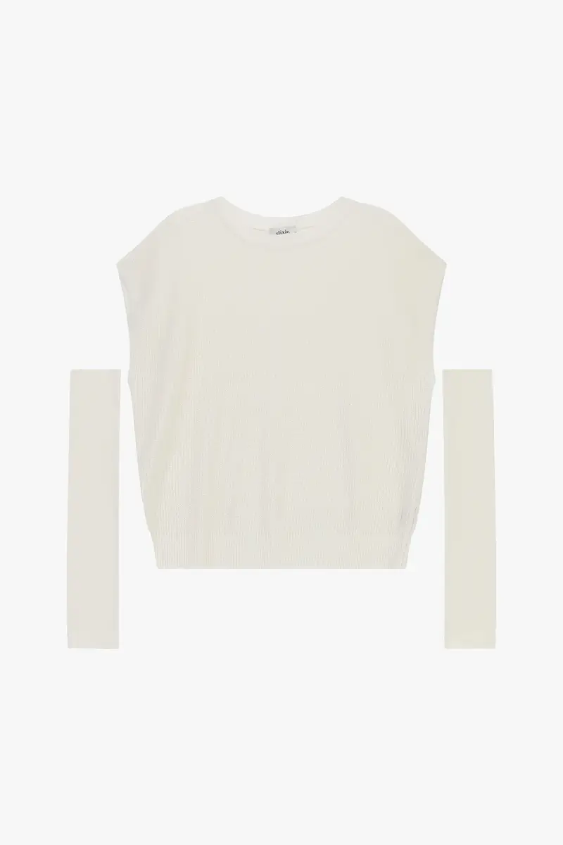 Top senza maniche con polsini removibili