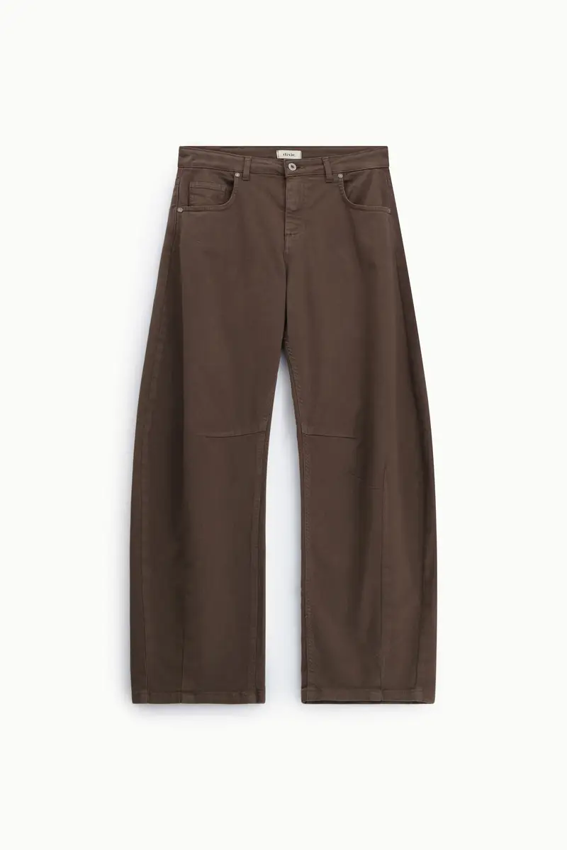 Trousers ampi cinque tasche vita alta