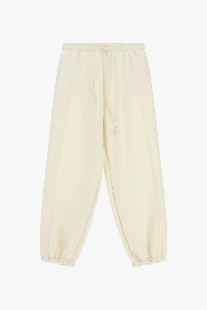 Trousers jogging fit con coulisse e fondo elastico