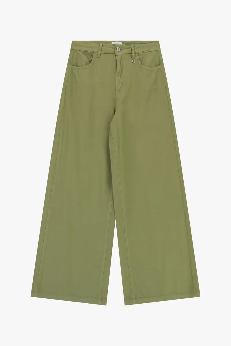 Trousers palazzo a vita alta con gamba ampia