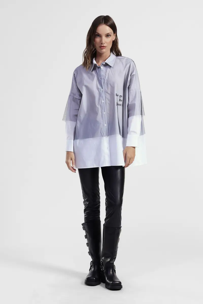 Trousers skinny fit vita alta effetto pelle miniatura 2