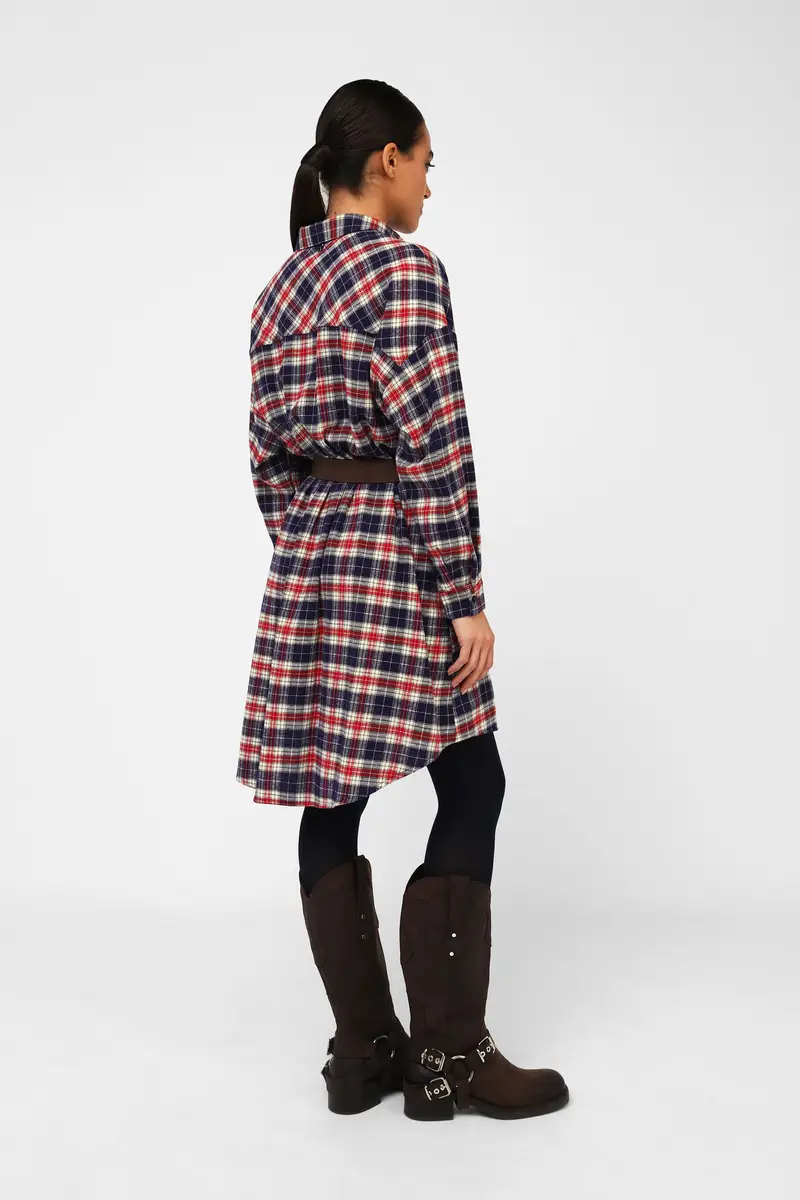 Vestito a quadri con bottoni miniatura 3