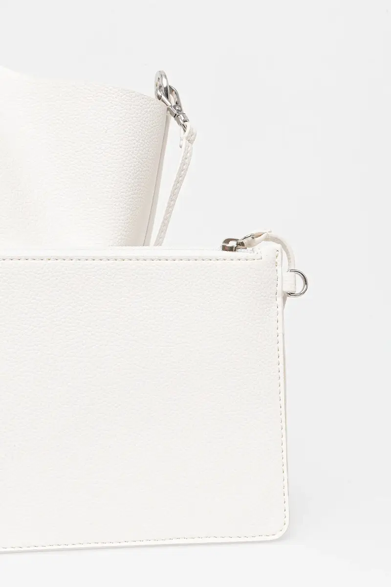 borsetta colore nero R42BAE49 Bianco miniatura 4