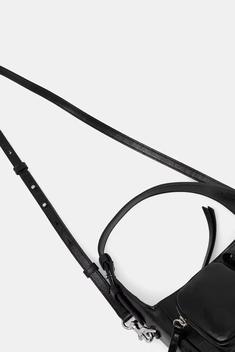 borsetta colore nero R52EDK73 miniatura 3