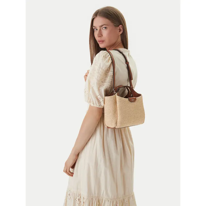 Borsetta DKNY Willa Mini Satchel R61DOJ07 Beige
