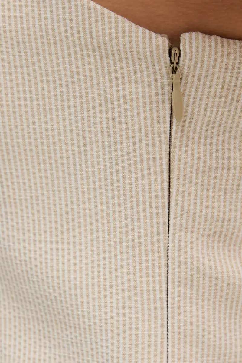 camicetta donna colore beige UD5JS043 miniatura 5