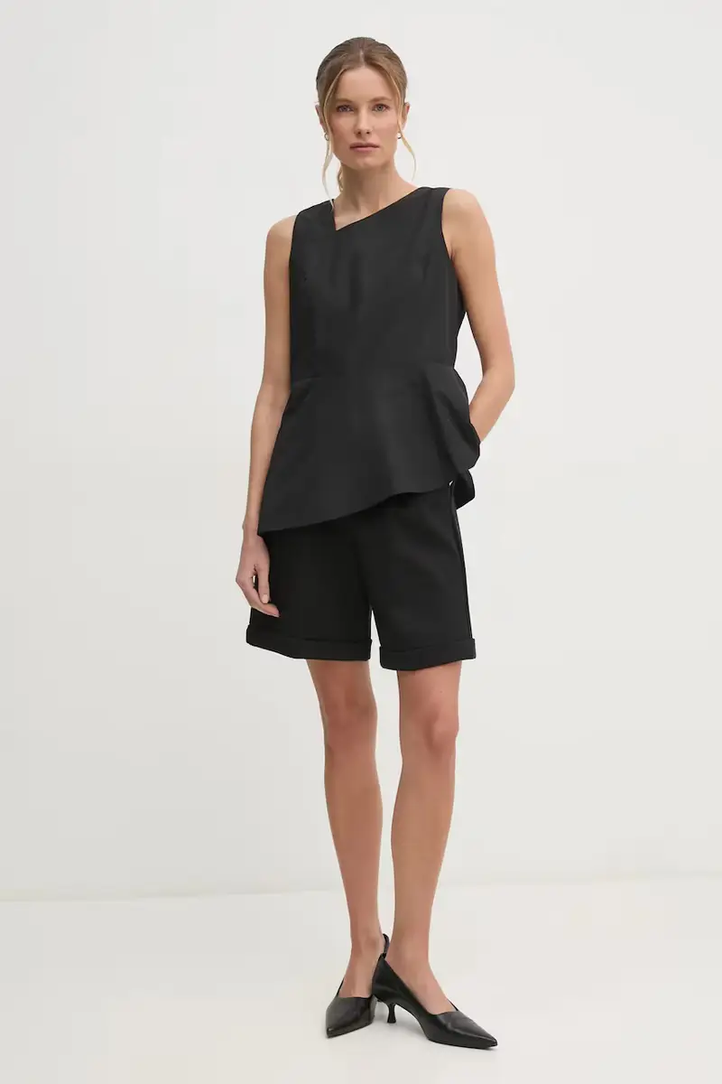 camicetta donna colore nero P4JA1Z31 miniatura 2