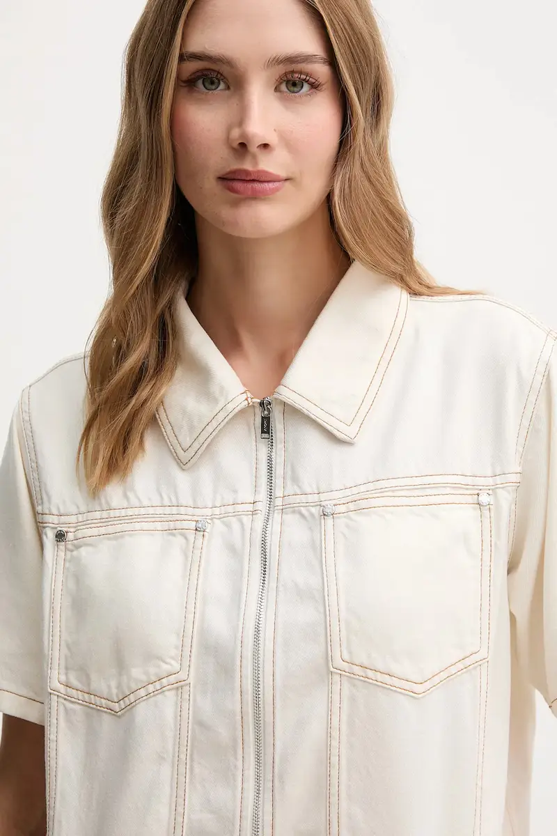 camicia Beige miniatura 4