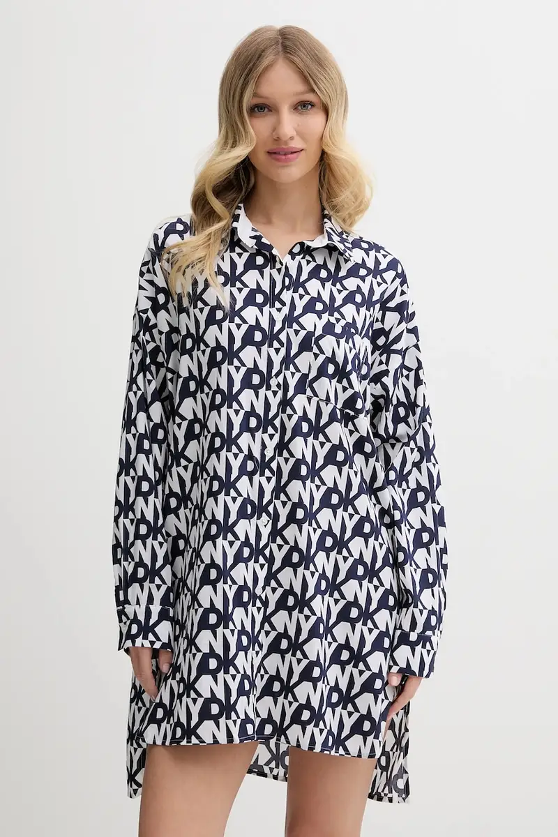 camicia da notte donna colore blu navy YI30048