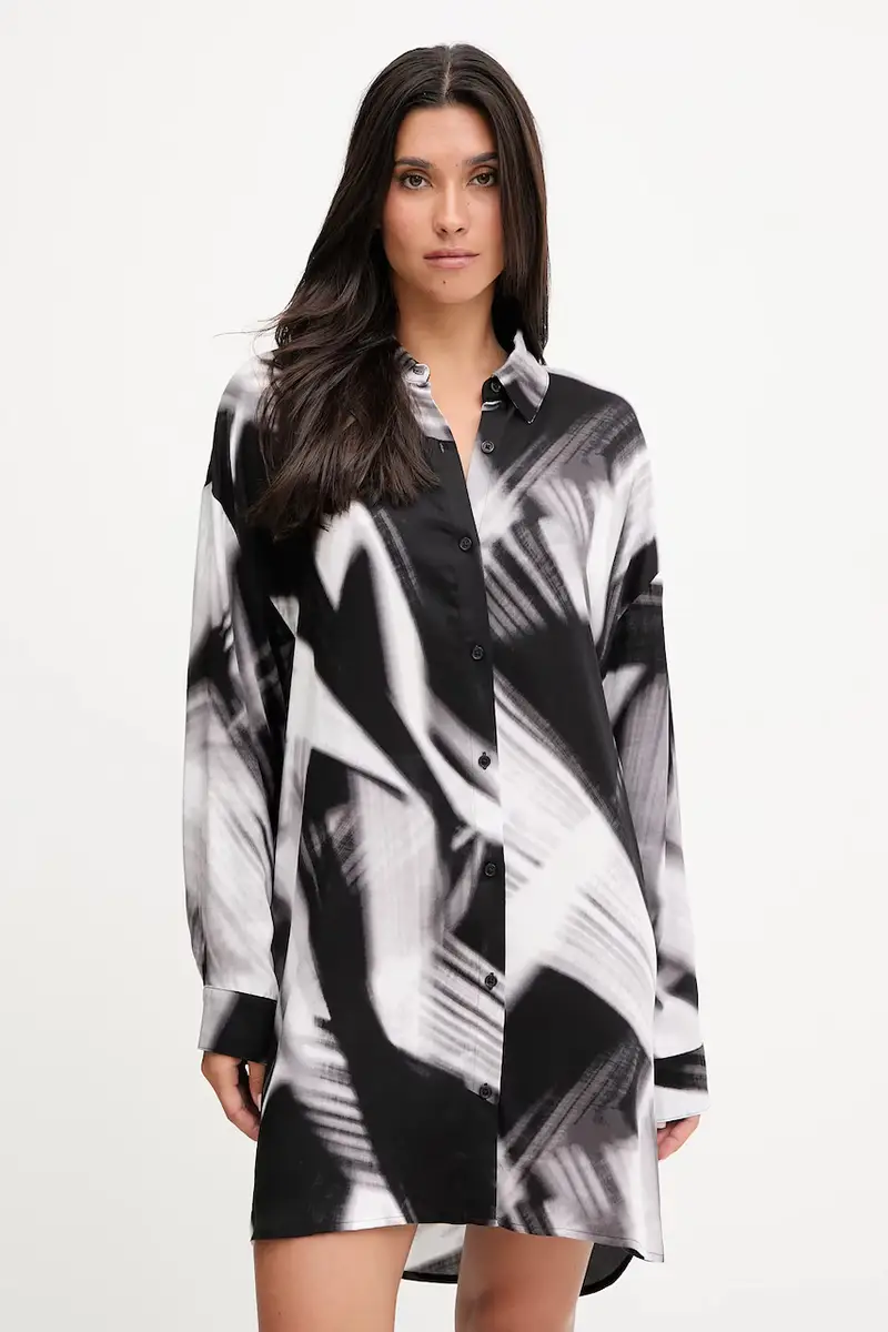 camicia da notte donna colore nero YI30070