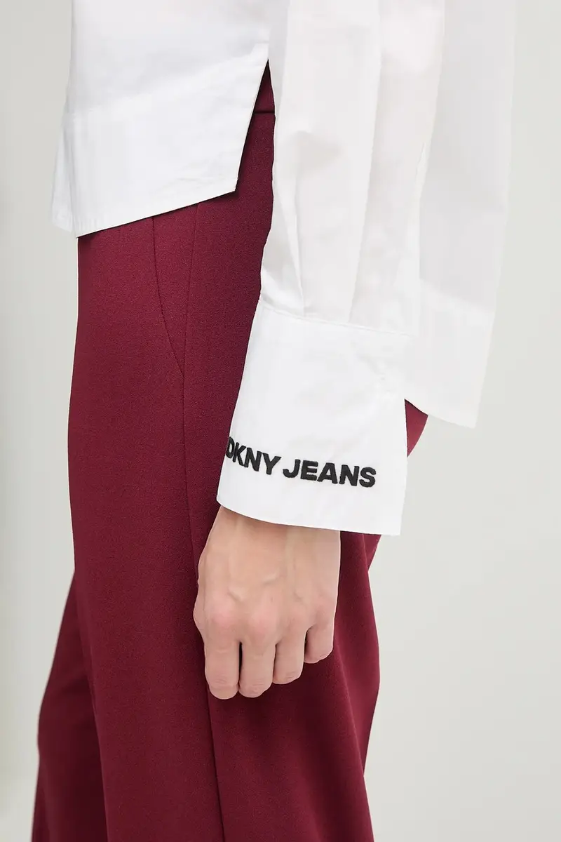 camicia in cotone donna colore bianco DJ5W2108 miniatura 5