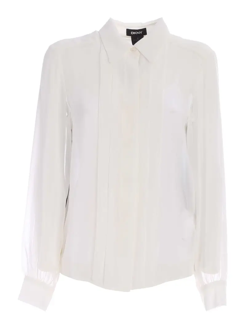 Camicia plastron bianca Bianco