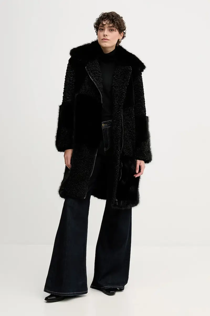 cappotto colore nero miniatura 2