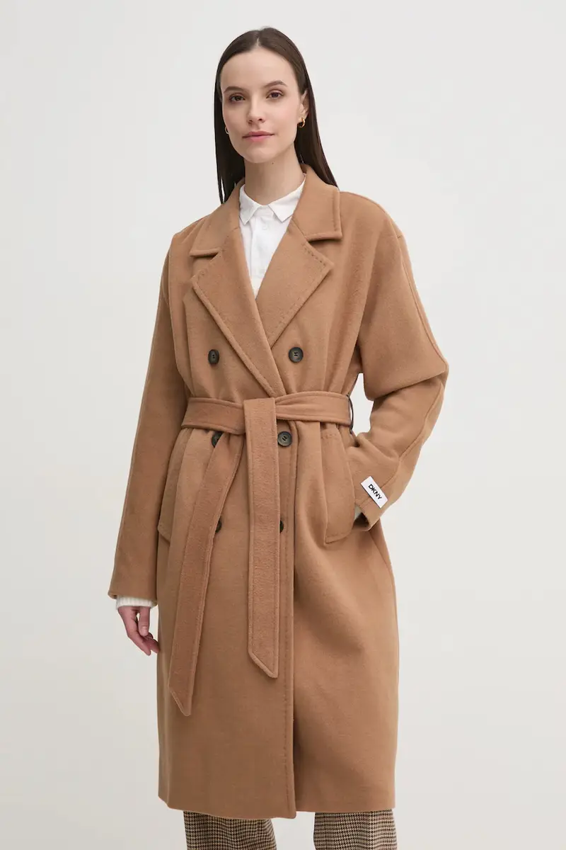 cappotto in lana colore marrone DLEMWS16