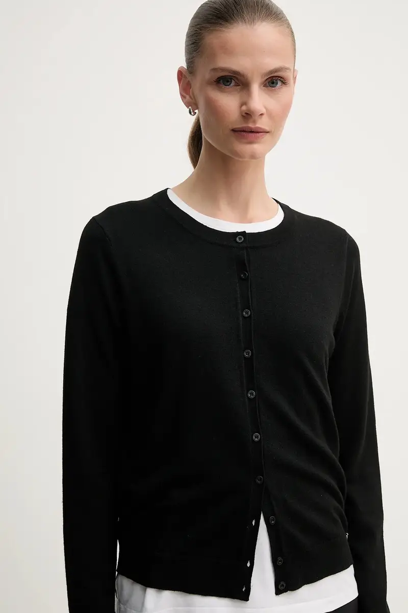 DKNY Cardigan Donna Nero 3816918 miniatura 4