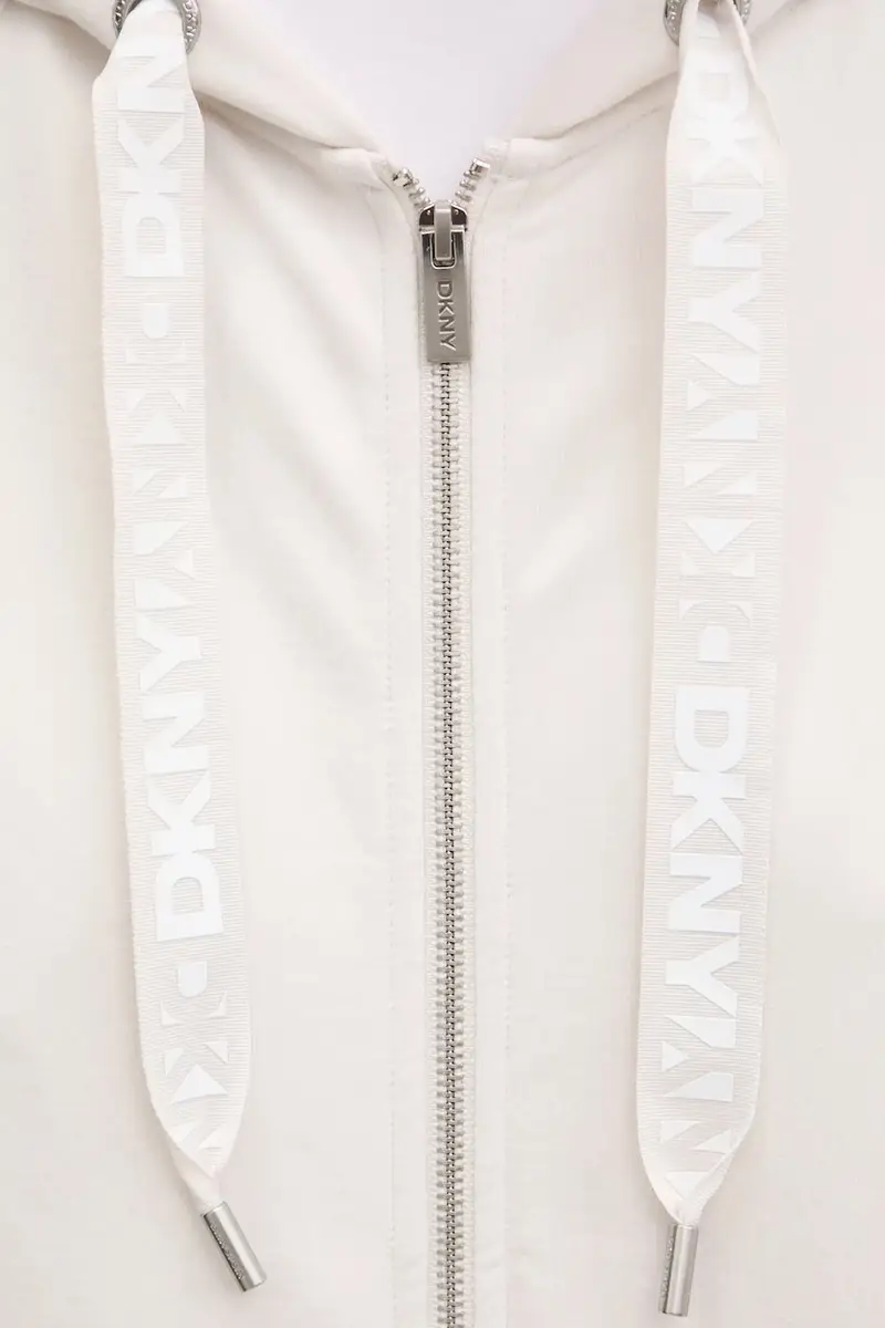 felpa donna colore beige con cappuccio DP5J9510 miniatura 5