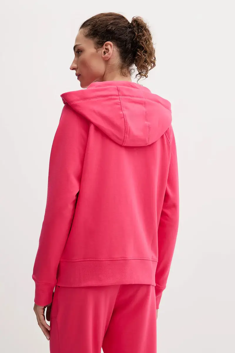 felpa donna colore beige con cappuccio DP5J9510 Rosa miniatura 3