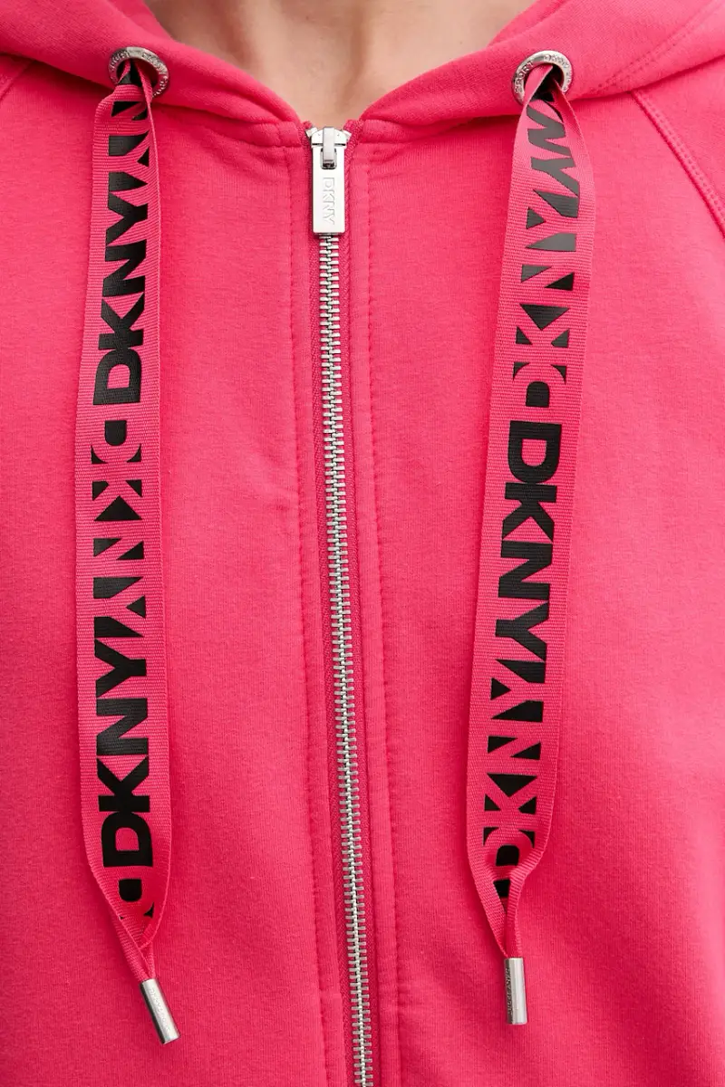 felpa donna colore beige con cappuccio DP5J9510 Rosa miniatura 5