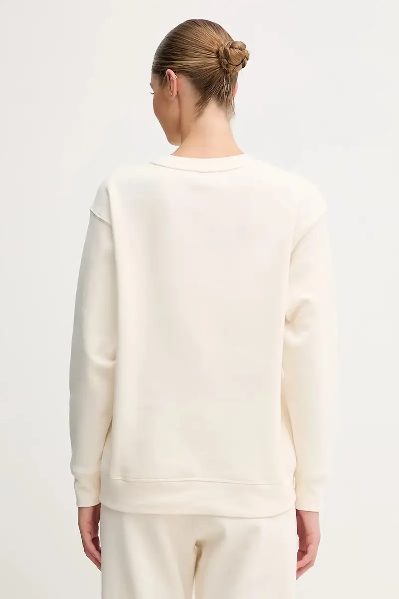 felpa donna colore beige DP5T1340 miniatura 3