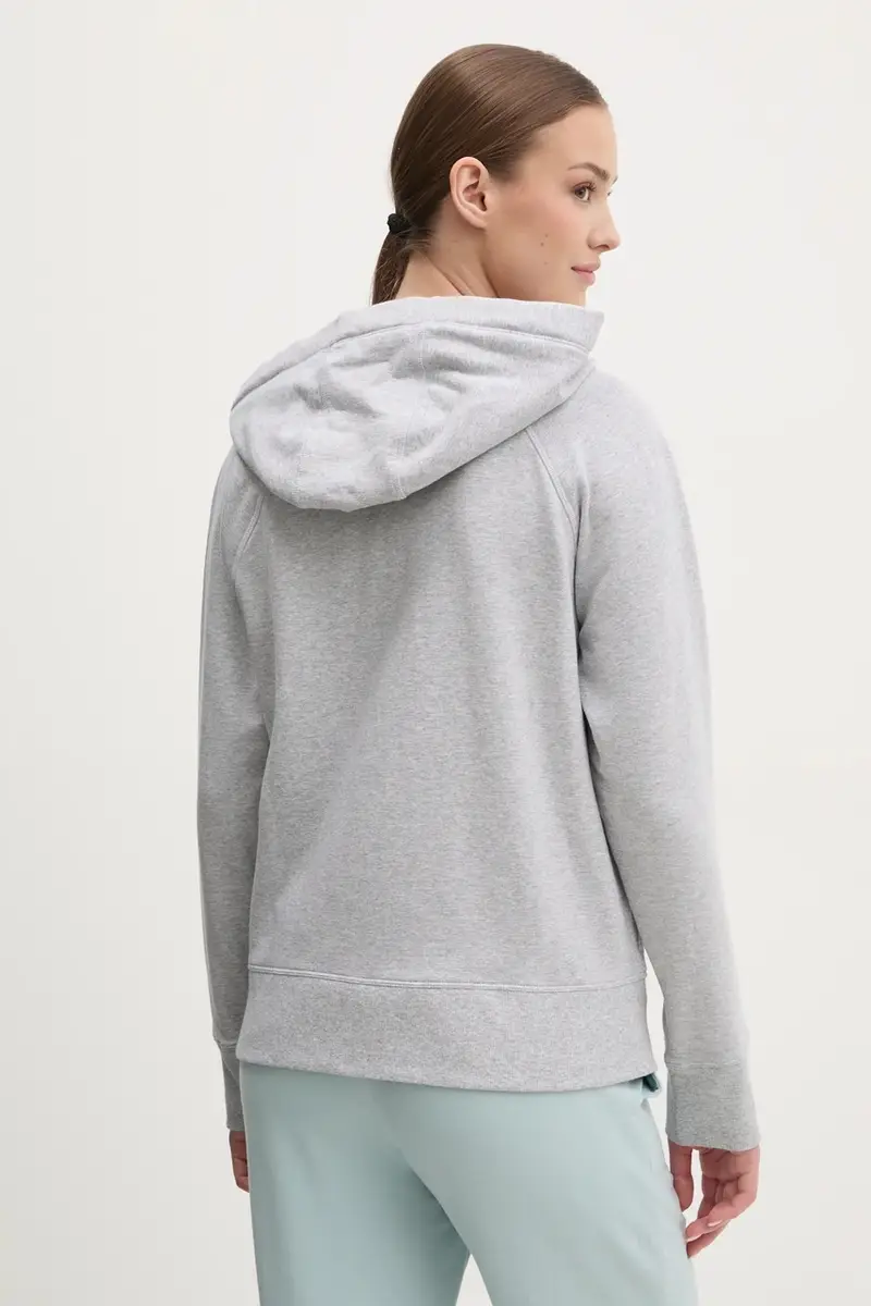 felpa donna colore grigio con cappuccio DP5J9510 miniatura 3