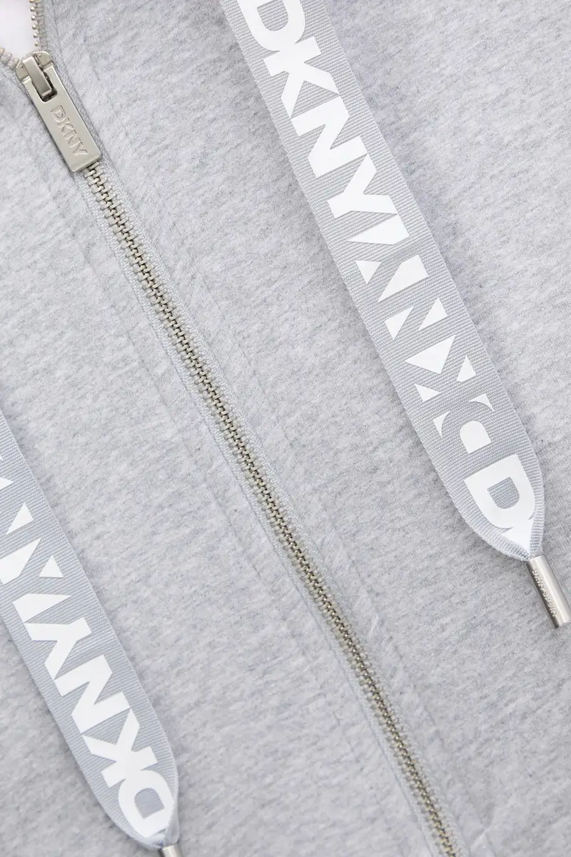 felpa donna colore grigio con cappuccio DP5J9510 miniatura 5