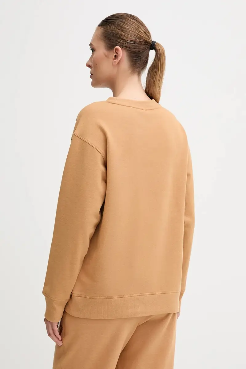 felpa donna colore marrone DP5T1444 miniatura 3